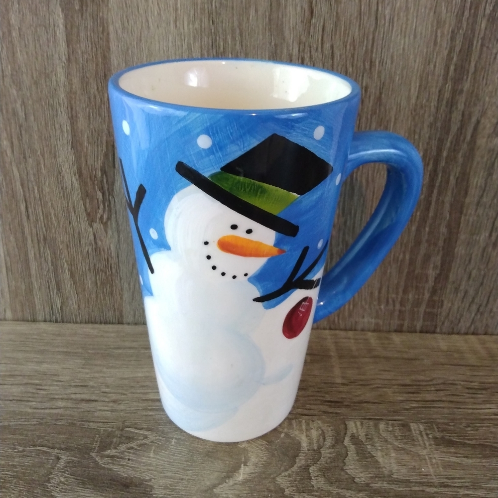 Sakura Cherry Snowman Large Mug